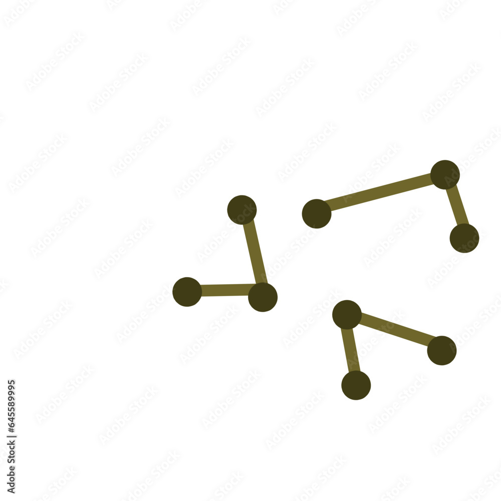 Corynebacterium diphtheriae flat icon
