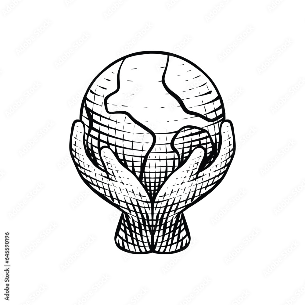 Save the Earth Hand Drawn Save the Earth Hand Drawn