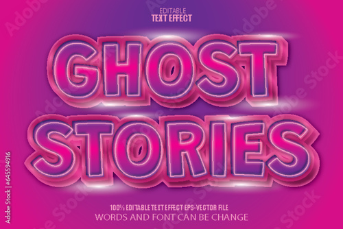 Ghost Stories Editable Text Effect Modern Style