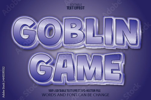 Goblin Game Editable Text Effect Modern Style