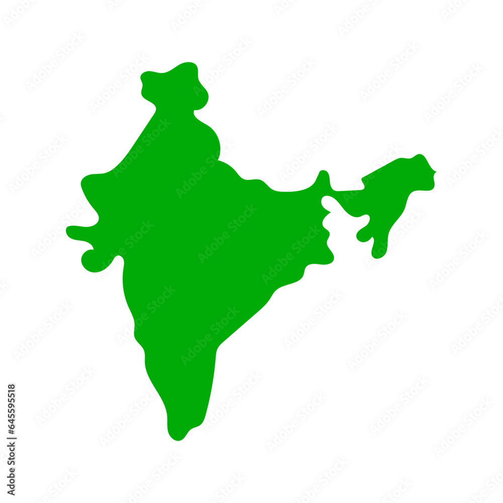 Flat design Indian flag map icon. Vector. Flat design Indian flag map icon. Vector.
