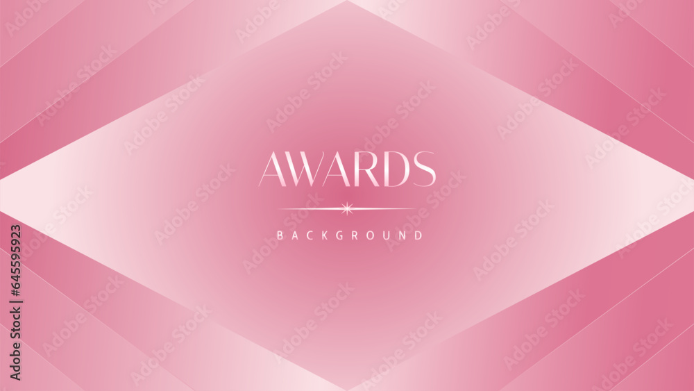 Pink light luxury award graphic background. Modern template premium corporate abstract design. Template trophy banner certificate dynamic. Vector illustration. Pink light luxury award graphic background. Modern template premium corporate abstract design. Template trophy banner certificate dynamic. Vector illustration.