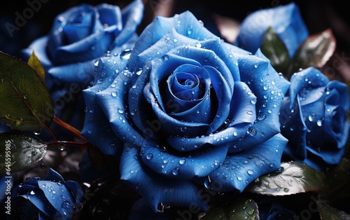 Blue Rose background 8k