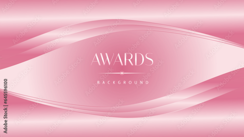 Pink light luxury award graphic background. Modern template premium corporate abstract design. Template trophy banner certificate dynamic. Vector illustration.