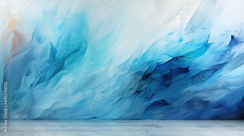 Wallpaper Mural Dark Blue watercolor art background, modern minimalist abstract art painting background Torontodigital.ca