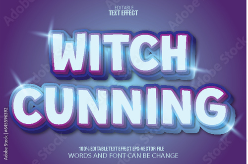 Witch Cunning Editable Text Effect Modern Style