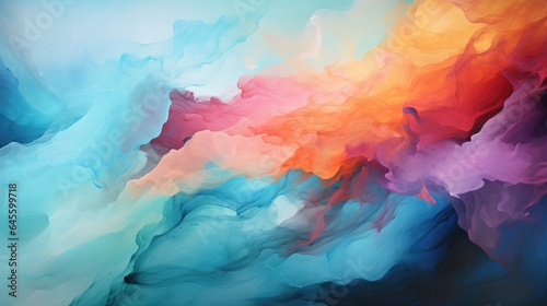 Abstract watercolor paint background photo