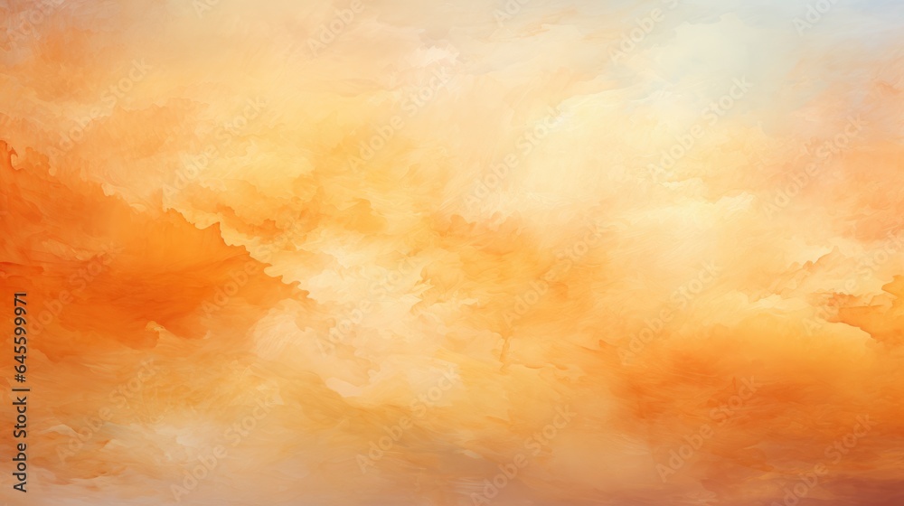 Abstract Orange watercolor paint background - obrazy, fototapety, plakaty 