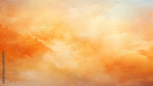 Abstract Orange watercolor paint background photo
