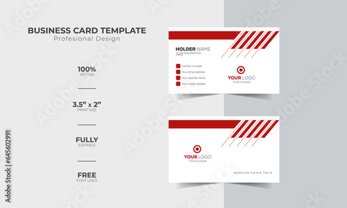 Creative unique  Professional  Luxury  Modern and simple corporate business visiting card design template ideas for personal identity stock illustration