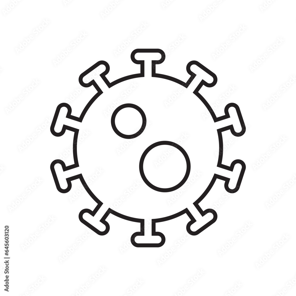 virus icon vector virus icon vector