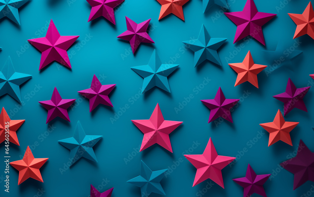 Abstract colorful background with stars