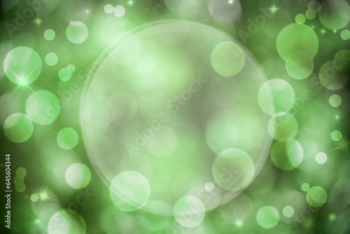 Green Shiny Christmas Background With Text Space For Your Text