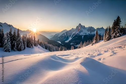 sunrise in the mountains © Aansa