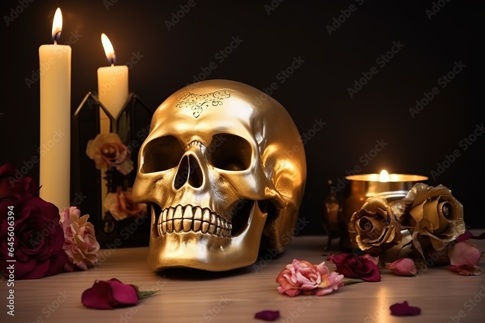 Happy Dia De Los Muertos Concept. Dia De Los Muertos Background. Dia De Los Muertos Theme. Generative Ai Happy Dia De Los Muertos Concept. Dia De Los Muertos Background. Dia De Los Muertos Theme. Generative Ai