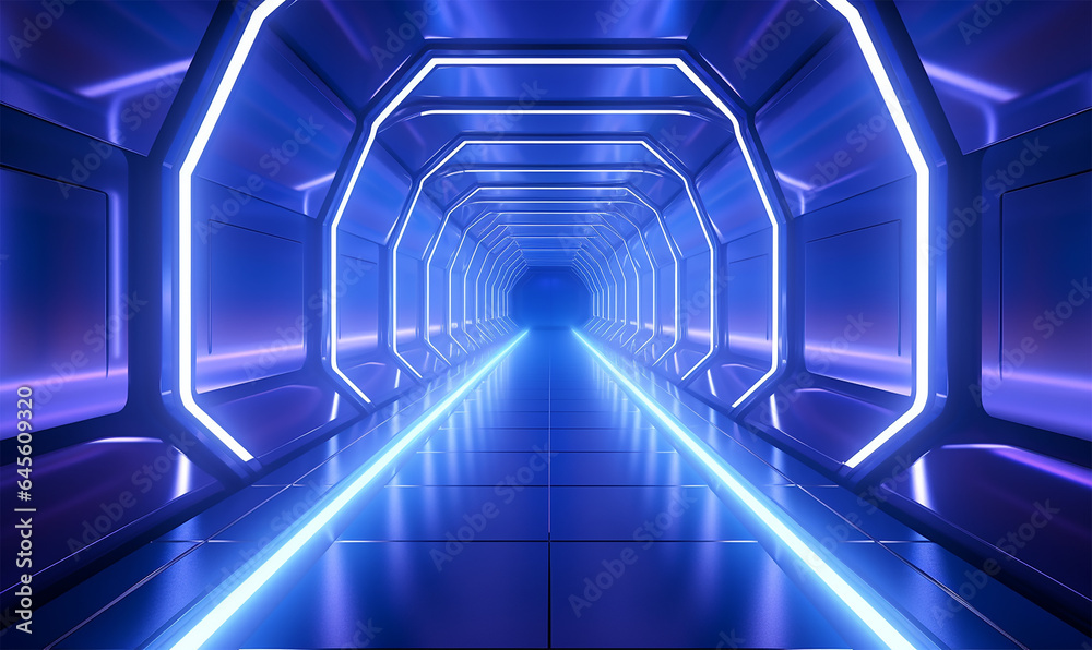 light corridor in a modern cyber sci-fi setting light corridor in a modern cyber sci-fi setting