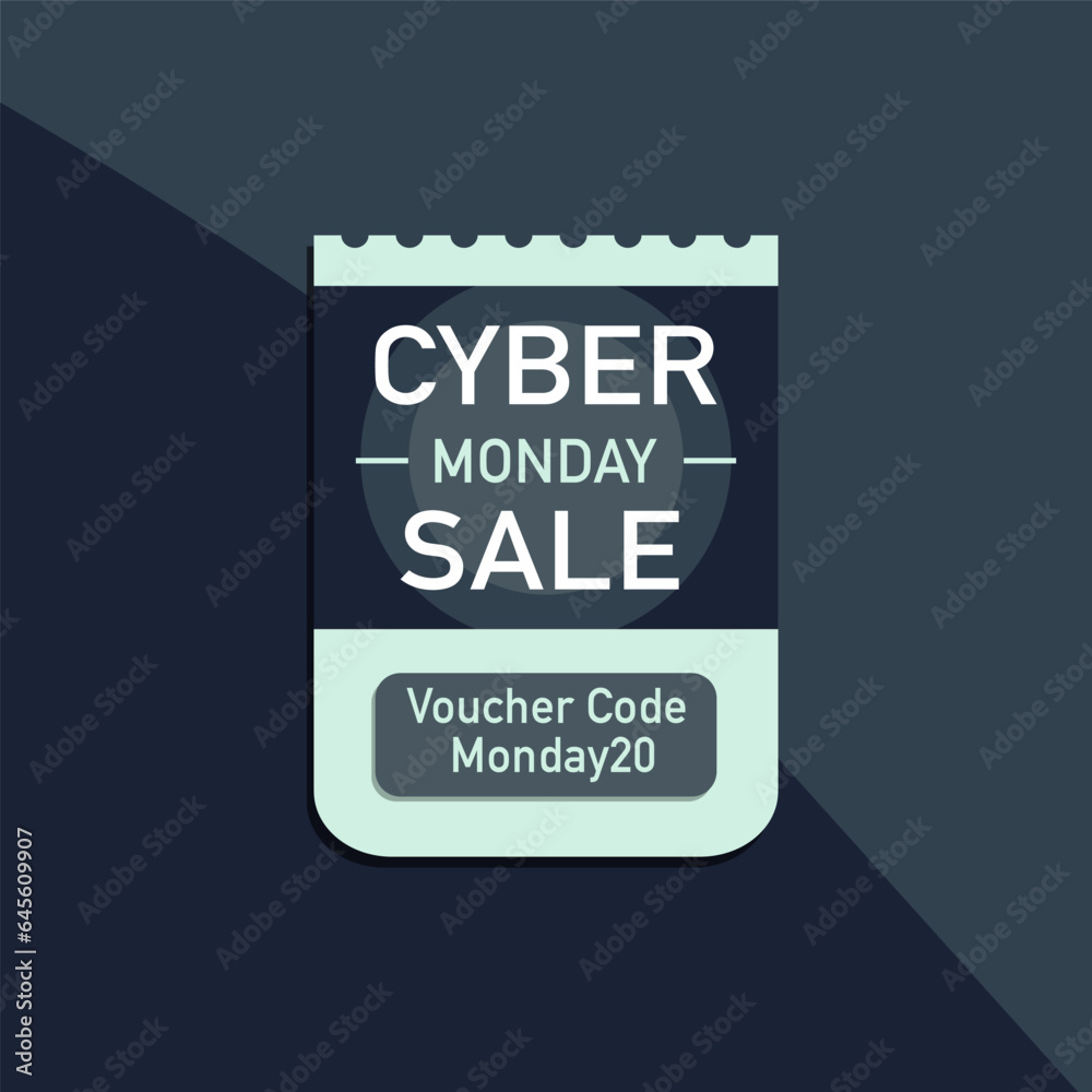 Voucher template, special sale cyber monday Voucher template, special sale cyber monday