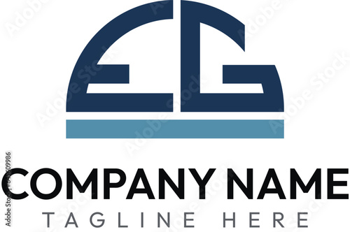 monogram logo, E G logo, business logo, 