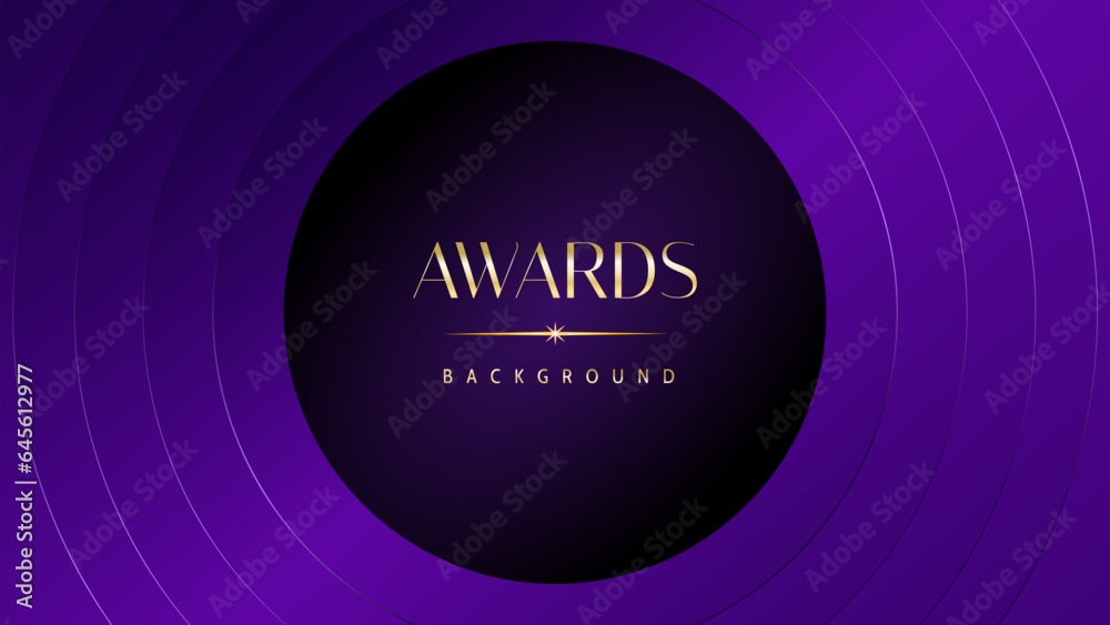 Purple golden royal awards graphics background. Elegant modern template with classy shine. Luxury premium corporate abstract design. Purple golden royal awards graphics background. Elegant modern template with classy shine. Luxury premium corporate abstract design.