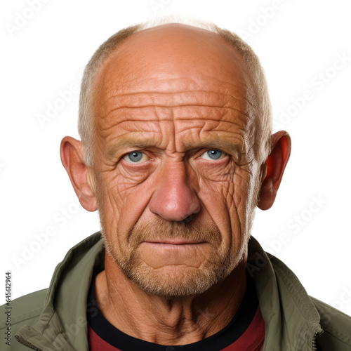 Professional head shot of a 53-year-old man looking down right and giving a thumbs up.