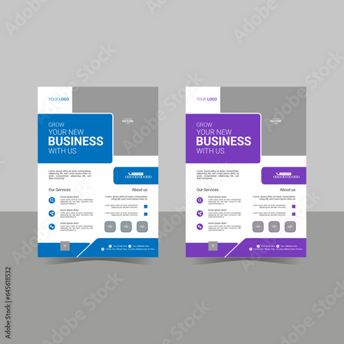 Corporate business Flyer template design
