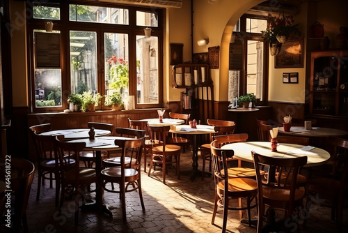An Italy restaurant quiet and nobody © Fabio