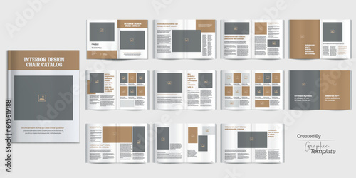 Interior Design Catalog | Interior Chair Catalog | Product Catalog Layout | Multipurpose catalog design