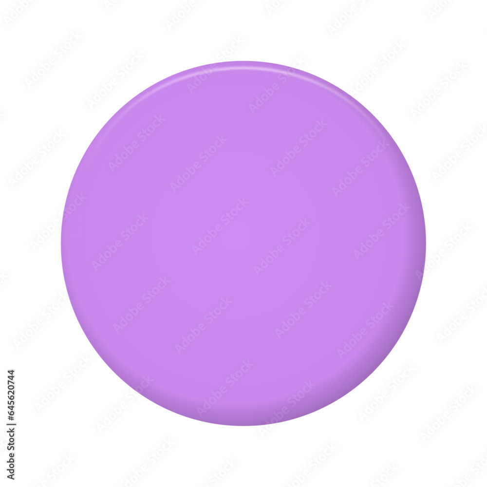 Vector 3d purple circle on white background Vector 3d purple circle on white background