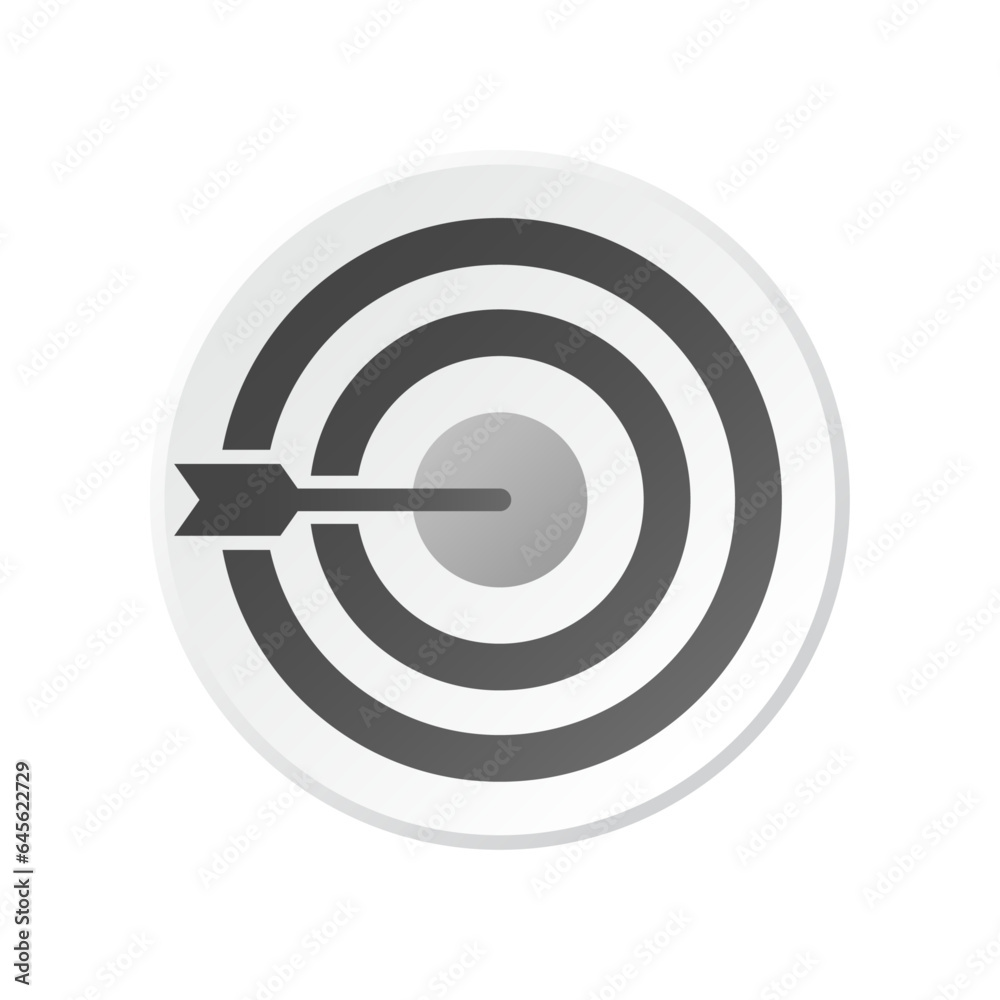 Vector illustration of business target icon Vector illustration of business target icon
