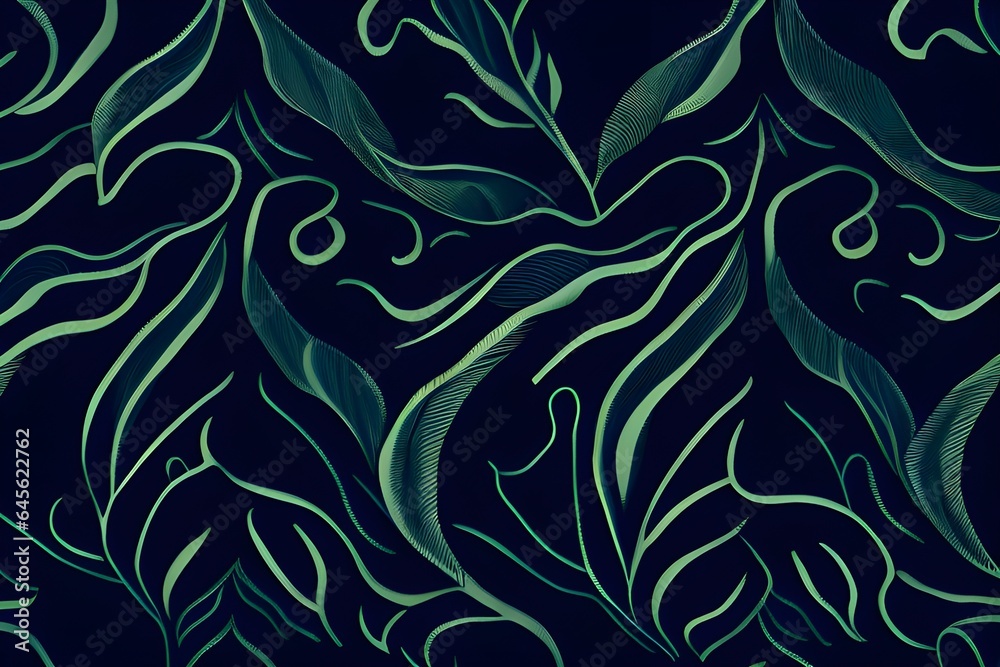 Floral seamless repeat abstract dark atmosphere pattern Floral seamless repeat abstract dark atmosphere pattern