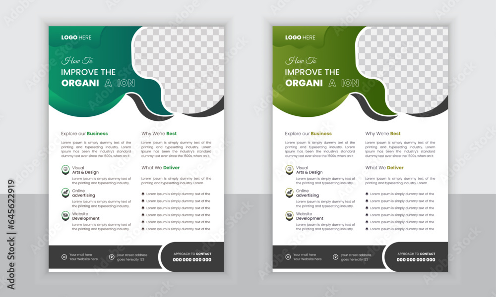 modern and simple business flyer tamplate.