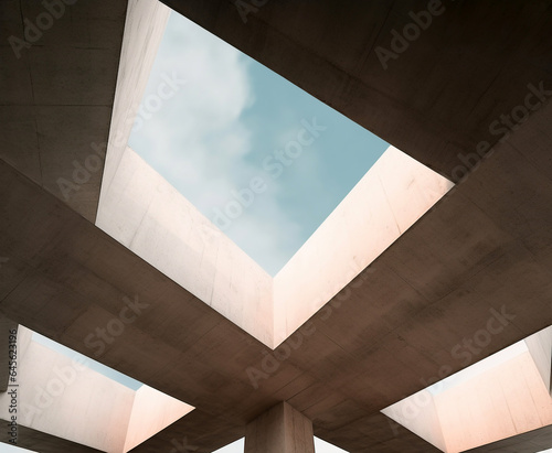 Abstract concrete structure