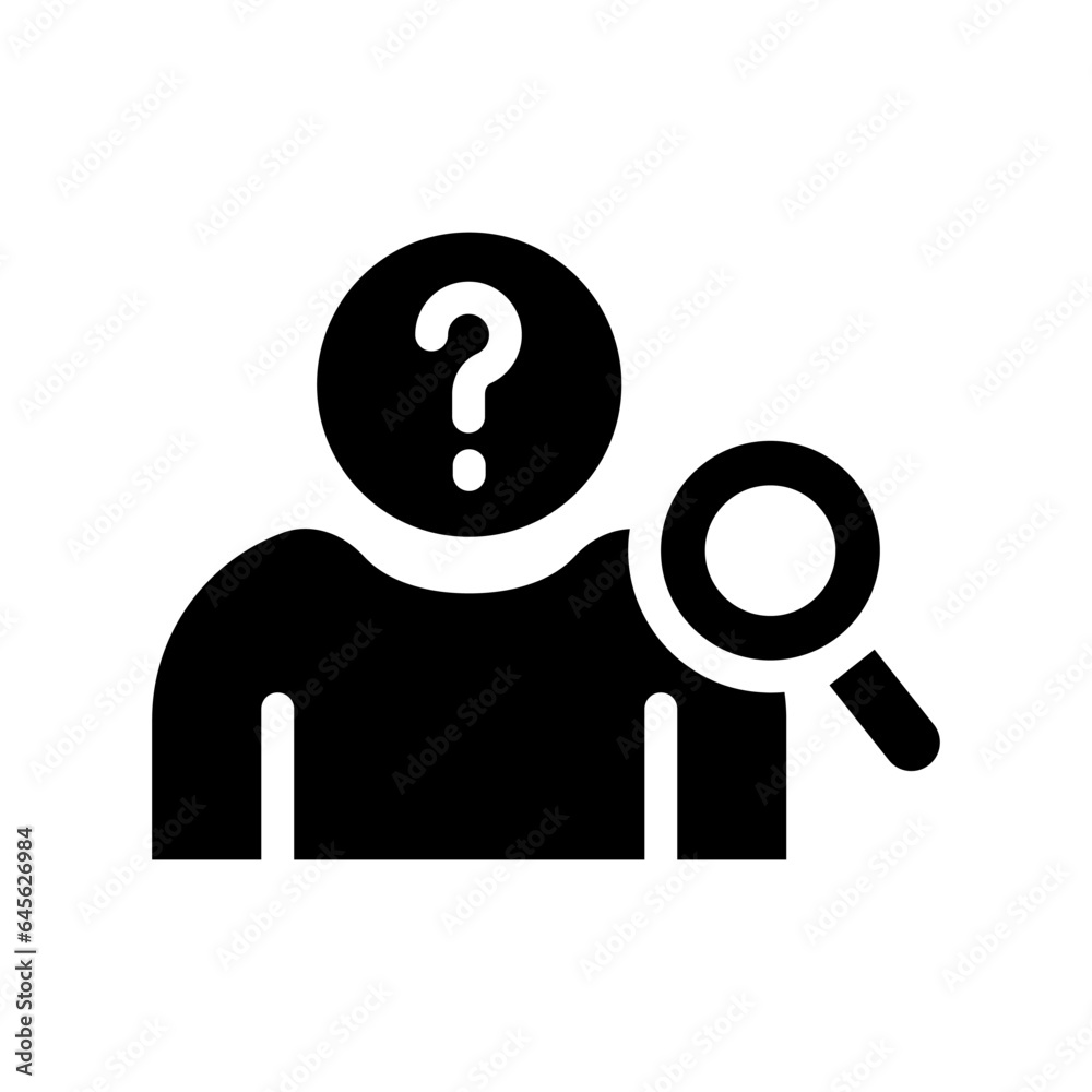 suspect solid icon illustration vector graphic suspect solid icon illustration vector graphic