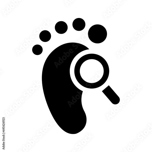 footprint solid icon illustration vector graphic