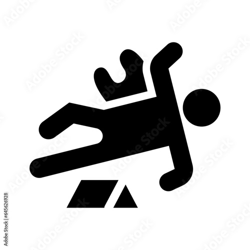 crime scene solid icon illustration vector graphic