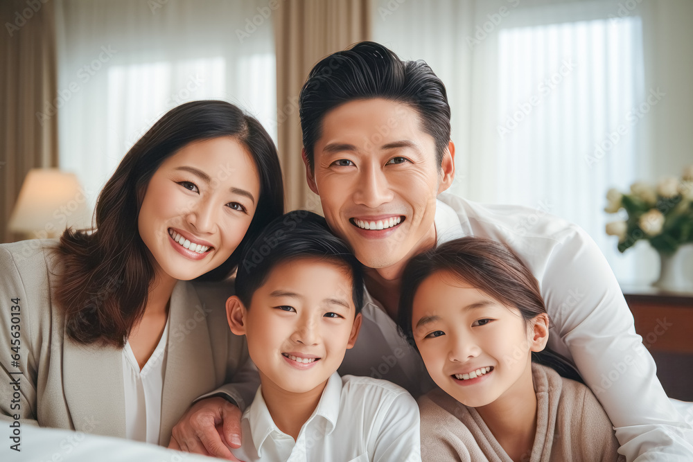family, mother, father, bed, daughter, home, love, bedroom, happiness, lifestyle. close up to happy family and childhood on bedroom at home. everyone put on pajama each style. everyone smile be honest family, mother, father, bed, daughter, home, love, bedroom, happiness, lifestyle. close up to happy family and childhood on bedroom at home. everyone put on pajama each style. everyone smile be honest