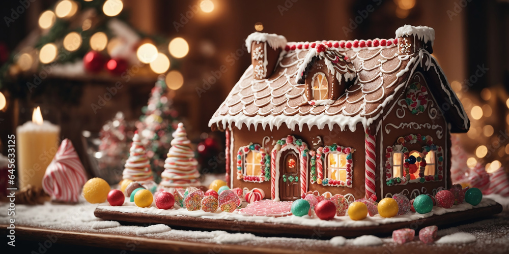 A gingerbread house