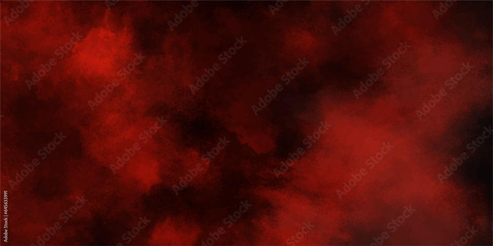 Red steam on a black background.bloody grunge background.Dark Red horror scary background. Dark grunge red texture concrete .Red powder explosion cloud on black background.