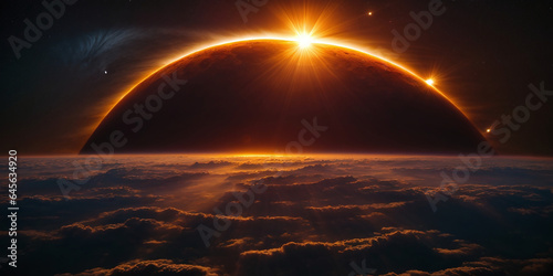 Dramatic view of a solar eclipse © xKas