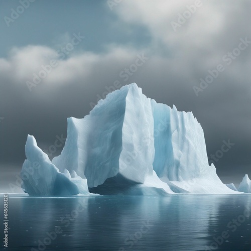 Majestic Iceberg in the Vast Ocean | Nature's Grandeur and Serenity Captured