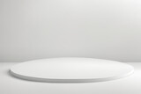Clean white minimalist backdrop background for product presentation