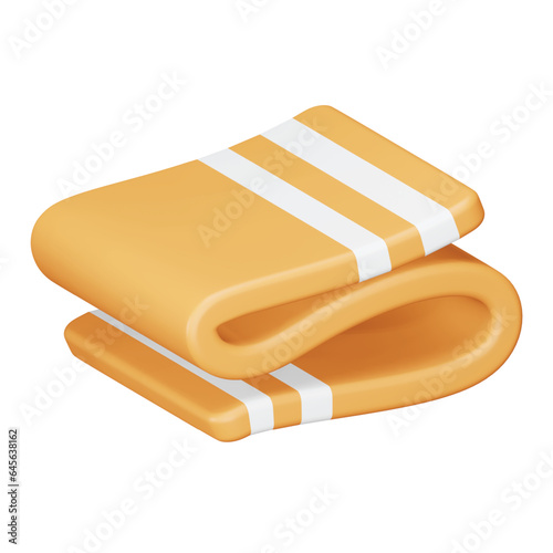 Blanket 3d rendering isometric icon.