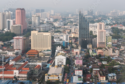 Canvas Print View of Kuala Lumpur on sunny day. Malaysia.