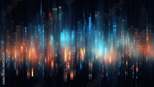 Data Technology Seamless Background, Abstract Digital Network