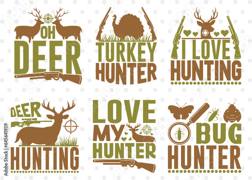 Hunting SVG Bundle Vol-08, Beer Hunter, Turkey Hunter Svg, I Love Hunting Svg, Hunting Life Svg, T-shirt Design