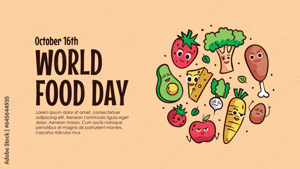 world food day background template vector world food day background template vector