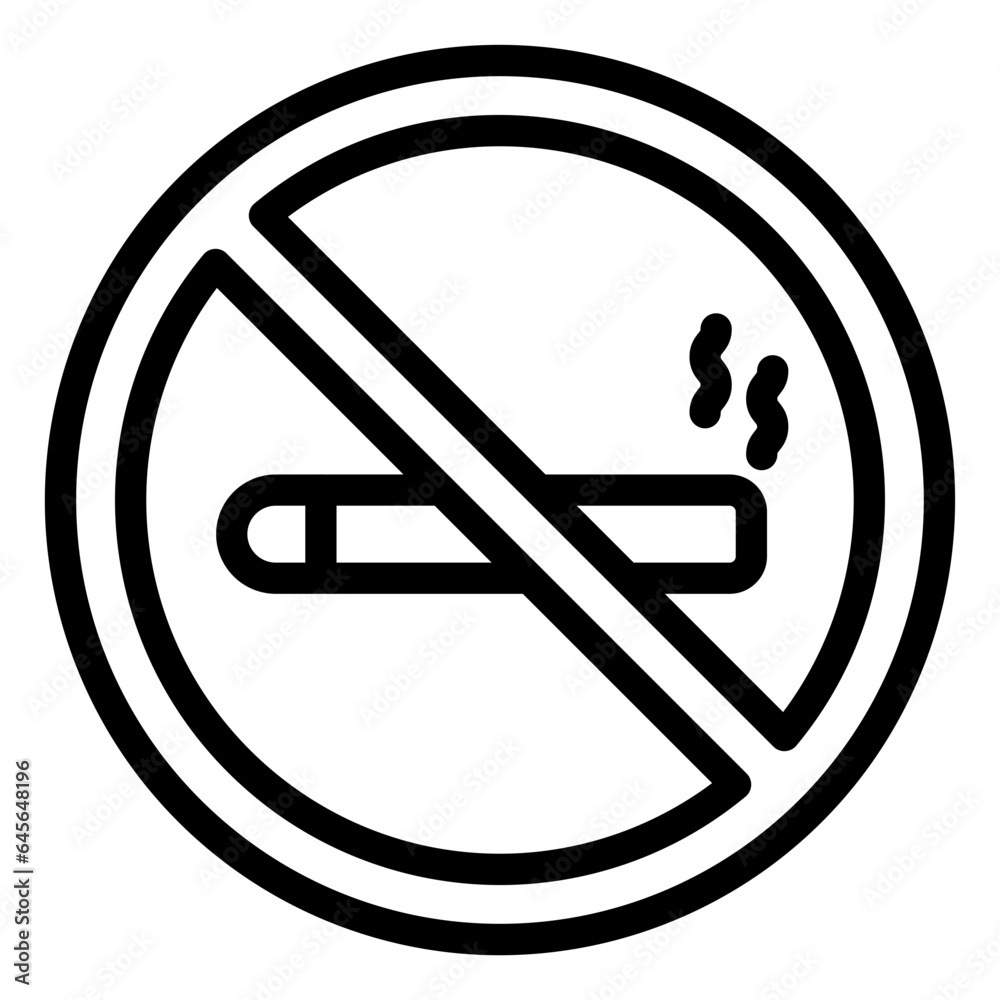 No Smoking Vector Icon Design Illustration No Smoking Vector Icon Design Illustration