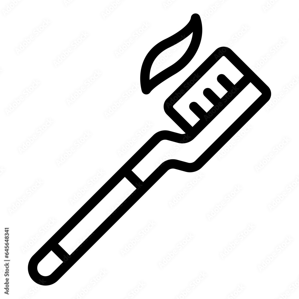 Toothbrush Vector Icon Design Illustration Toothbrush Vector Icon Design Illustration