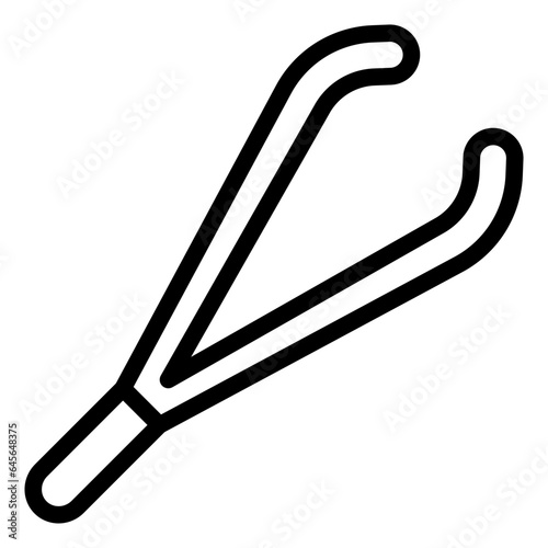Tweezers Vector Icon Design Illustration