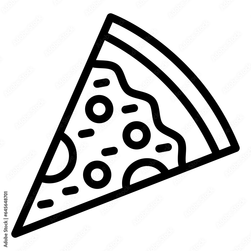 Pizza Slice Vector Icon Design Illustration Pizza Slice Vector Icon Design Illustration